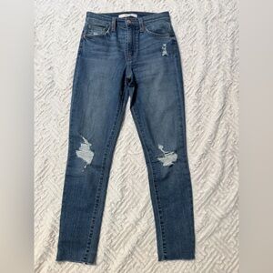 Joe's Jeans Blue Distressed Skinny Jeans